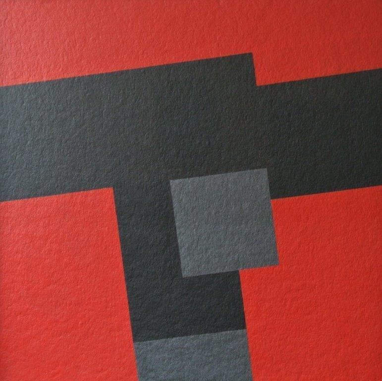 O.P Innesto n.1 rosso-nero 120x120