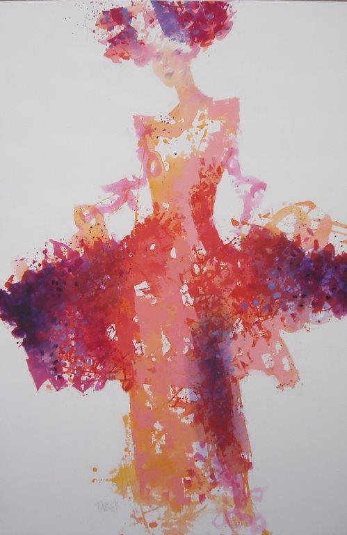 O.P La ragazza in rosso 80x120