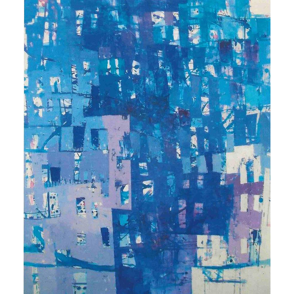 O.P Rione in blu 100x120