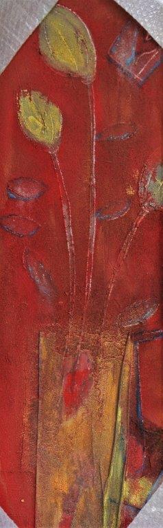 O.P 1 libro tulipani con limoni rossi 40x120