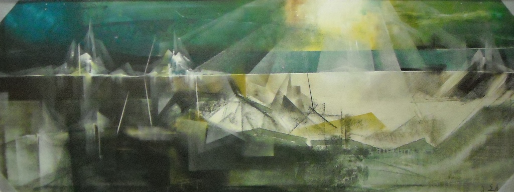 O.P Paesaggio fantastico 80x200