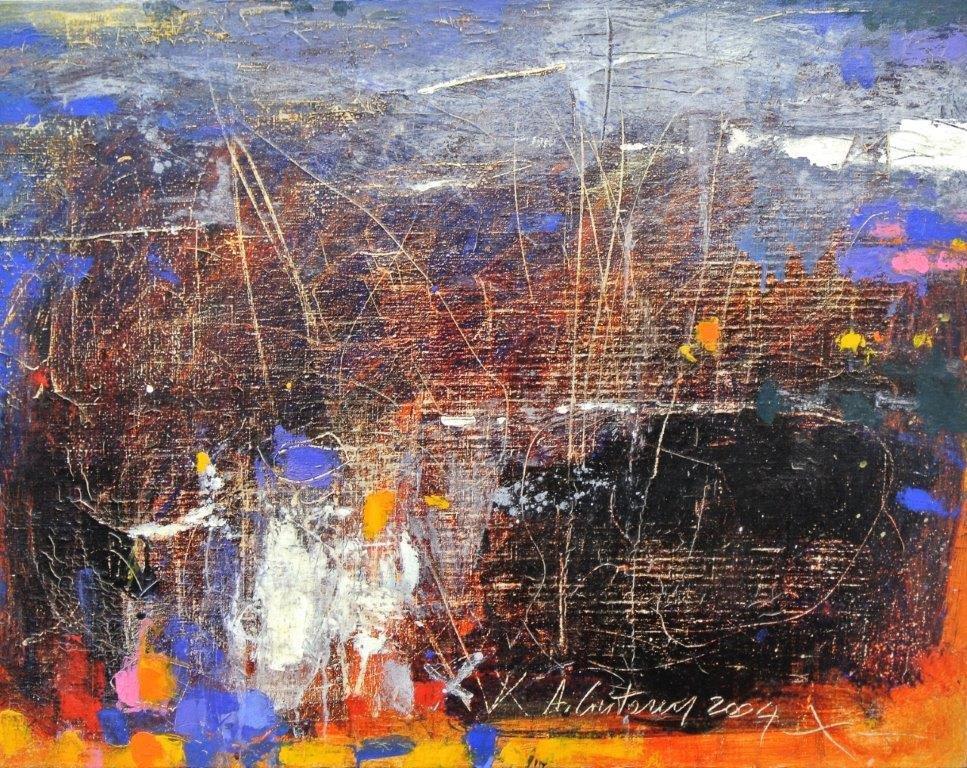 O.P Paesaggio nel vento 65.5x84.5