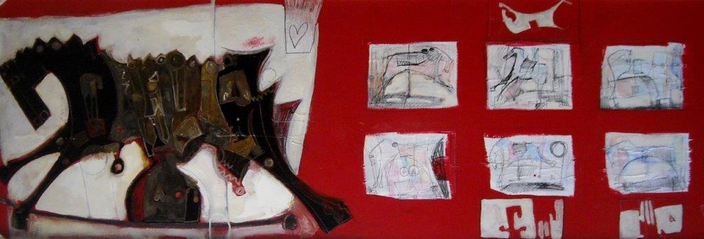 O.P Cavallo pensante e pensieri trasparenti 80x240