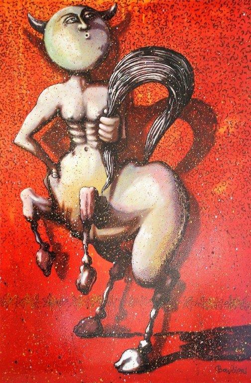 Mai la coda tra le gambe 100x150