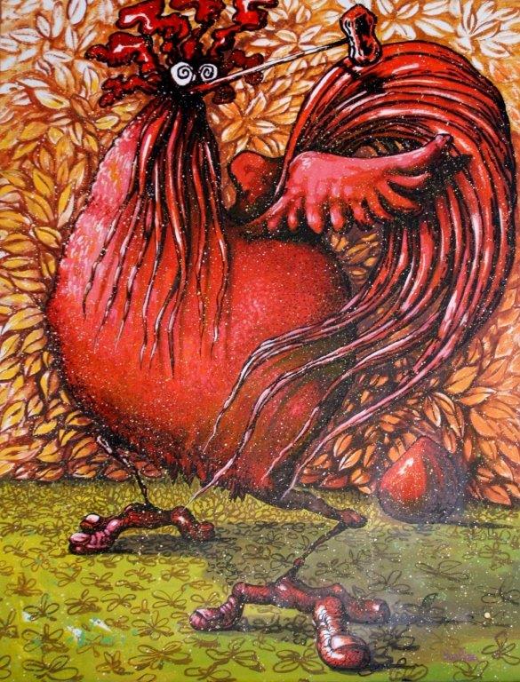 O.P L'uovo del gallo 130x170