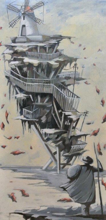 Viaggio nella follia 50x100