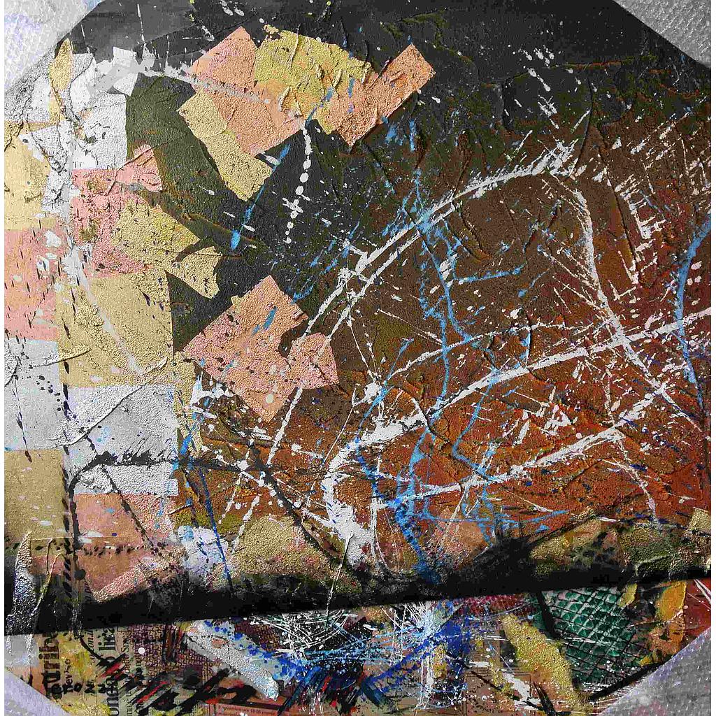 O.P Colore nello spazio VII N.1 100x100