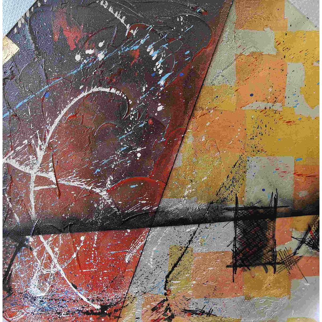 O.P Colore nello spazio VII N.3 100x100