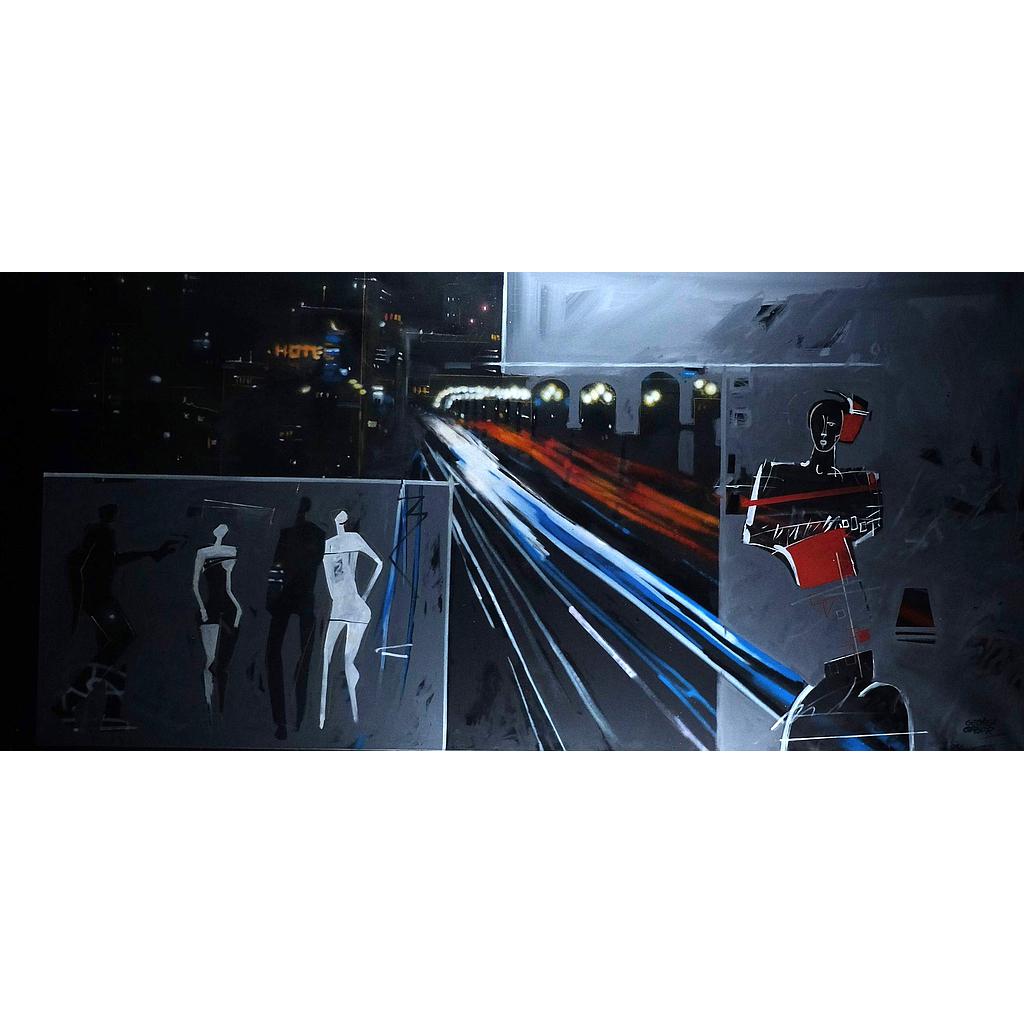 100x200 Notte milanese