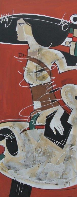 Pensieri colorati per Amalia (III) 70x170