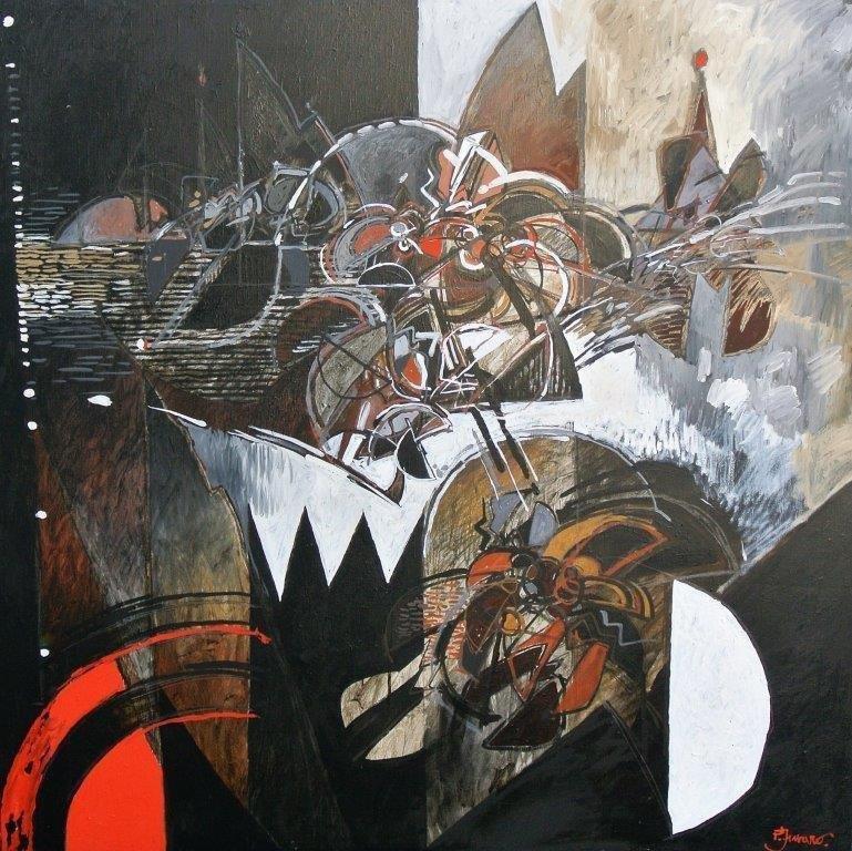 O.P Black velvet 130x130