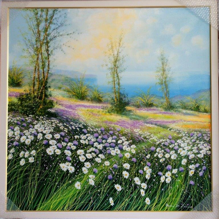 Campi in fiore 100x100