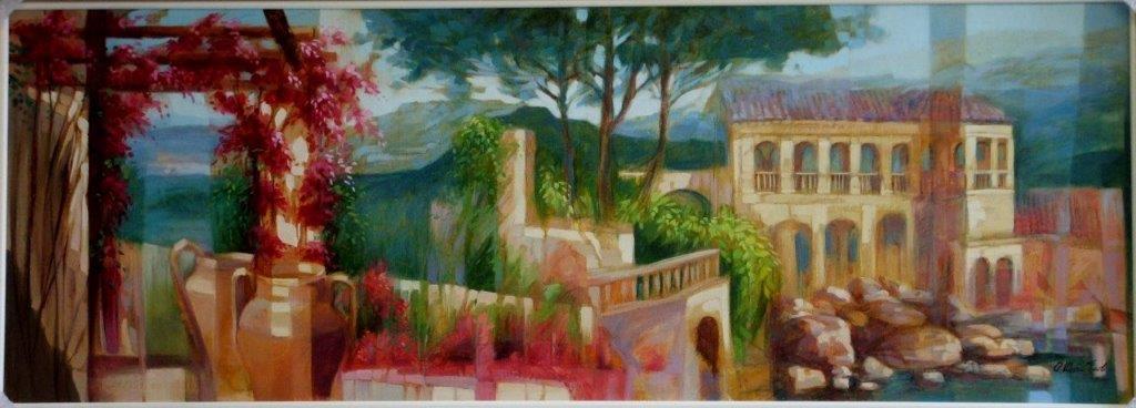 Terrazza sul lago di Garda 50x140