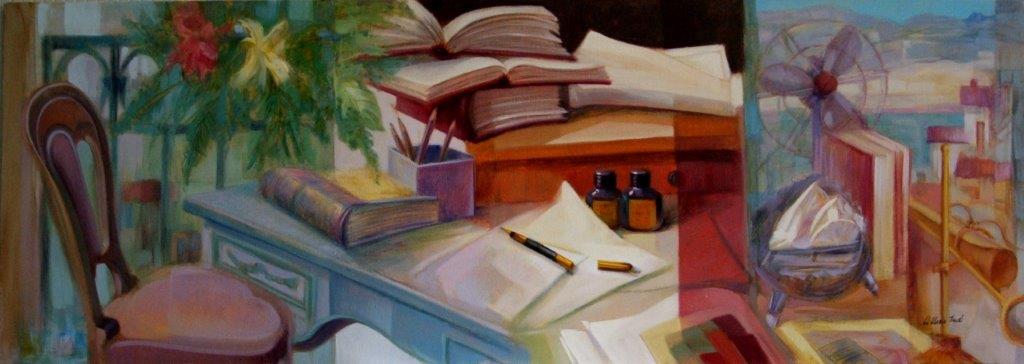 Veduta dal mio terrazzo 50x140