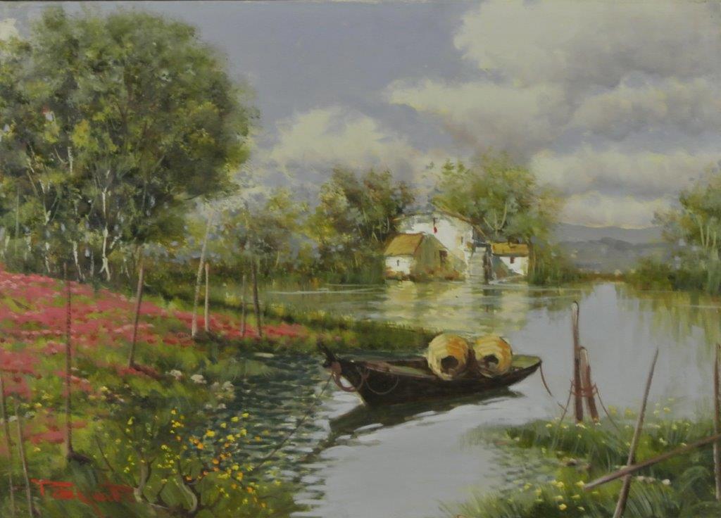 Paesaggio fluviale 50x70