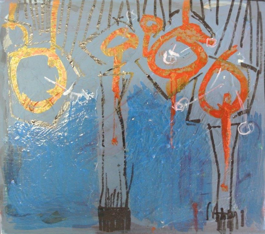 22.3x25 Figure in blu