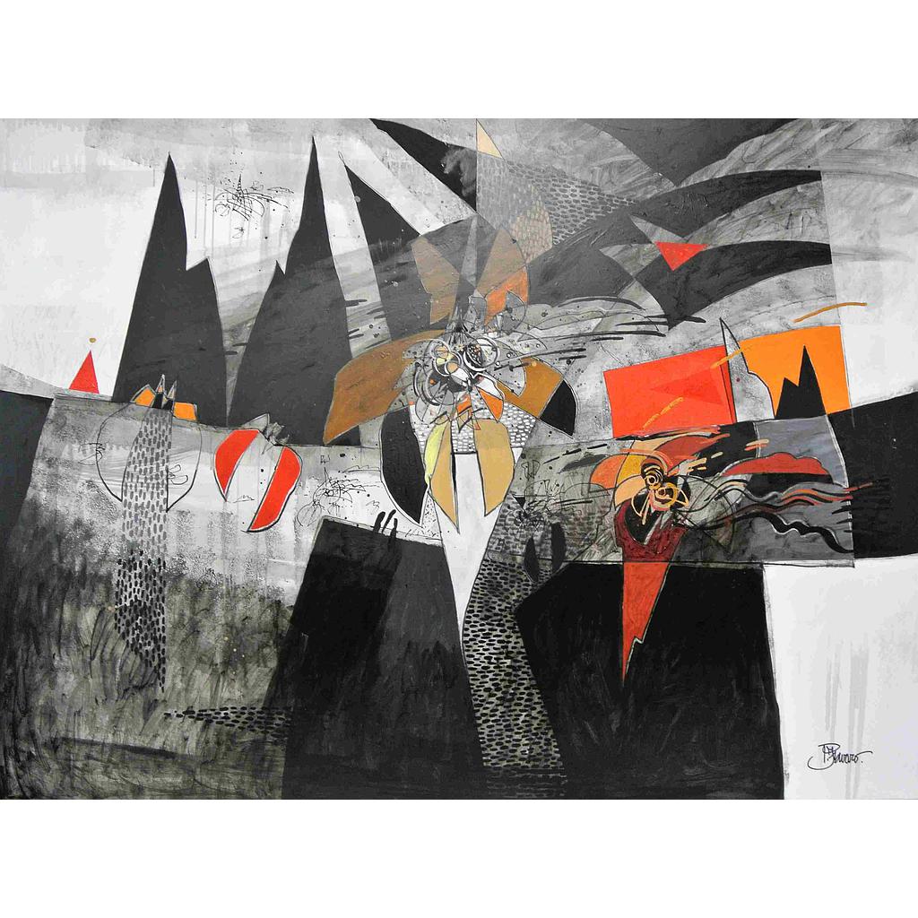 Il mare e le rocce 150x200