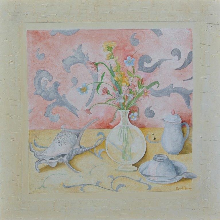 Composizione floreale 80x80