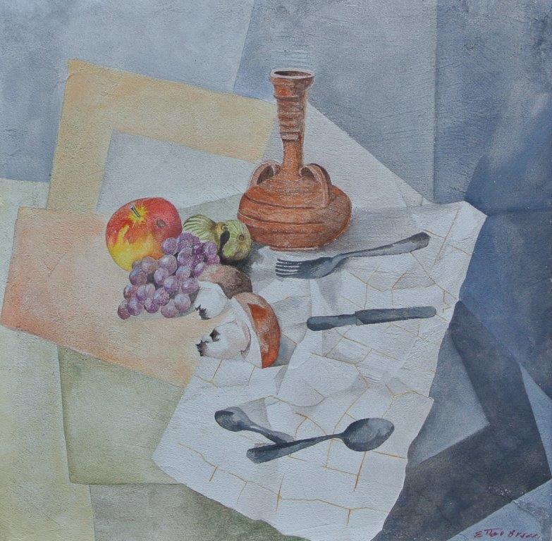 Composizione di frutta. (III) 70x70