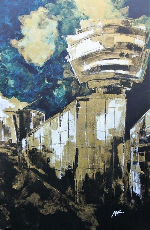 Elevata  in urbe 100x150