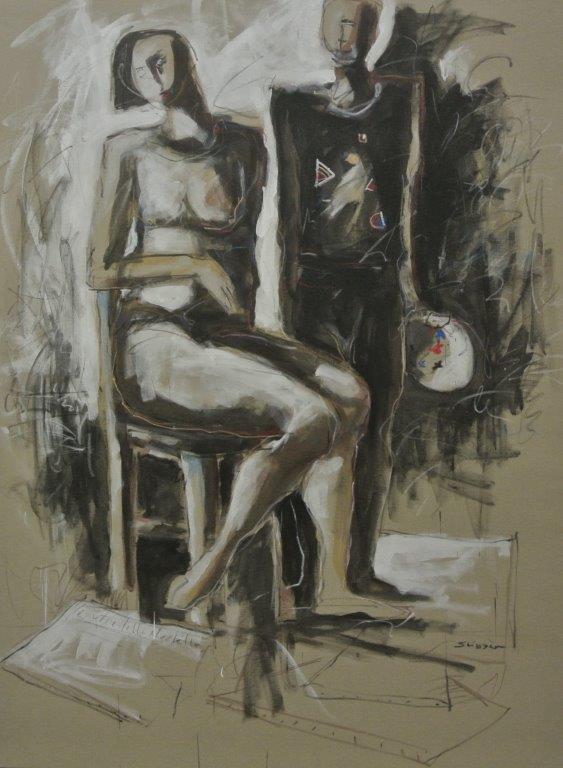 O.P La sedia della modella 130x170