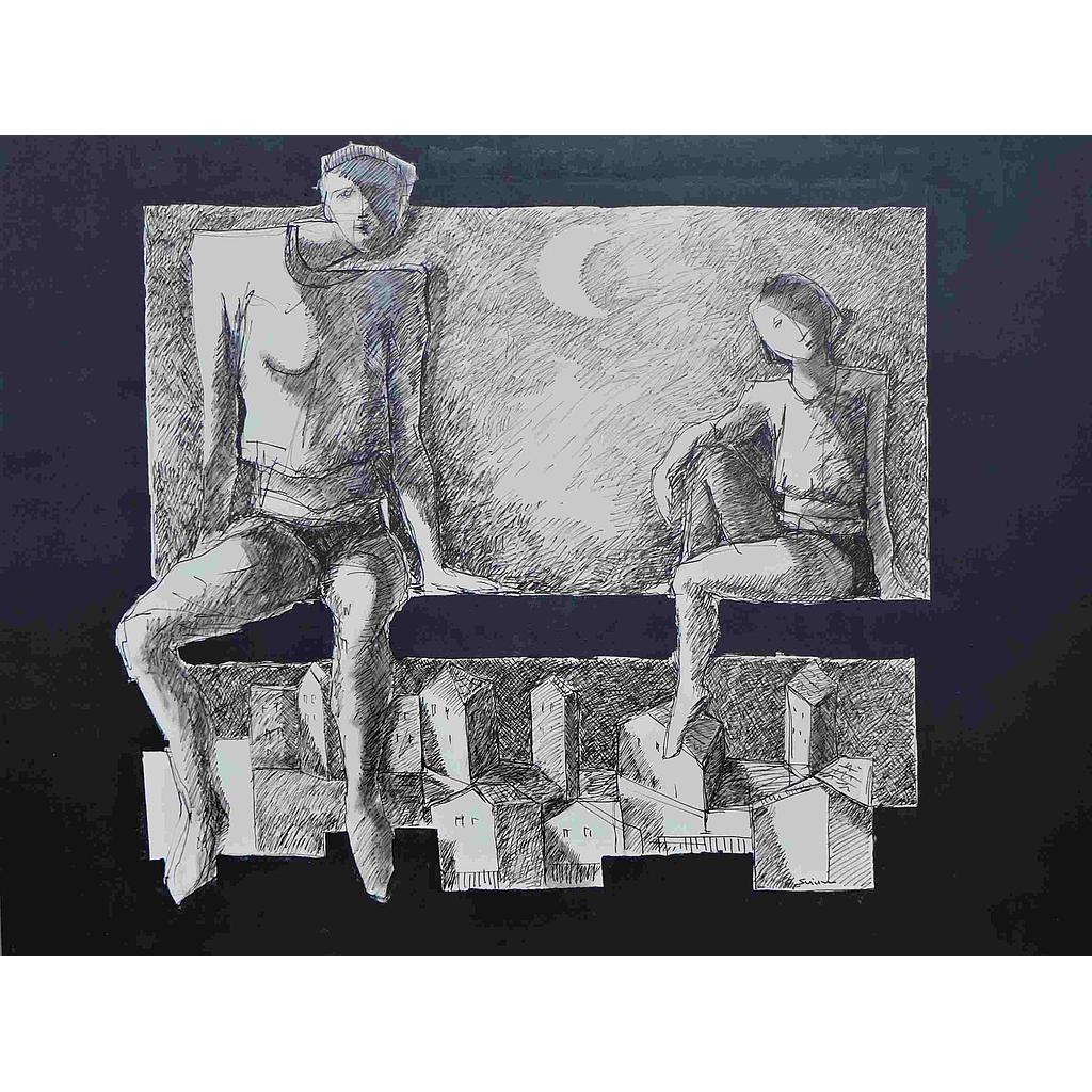 Riflessioni notturne. 150x200