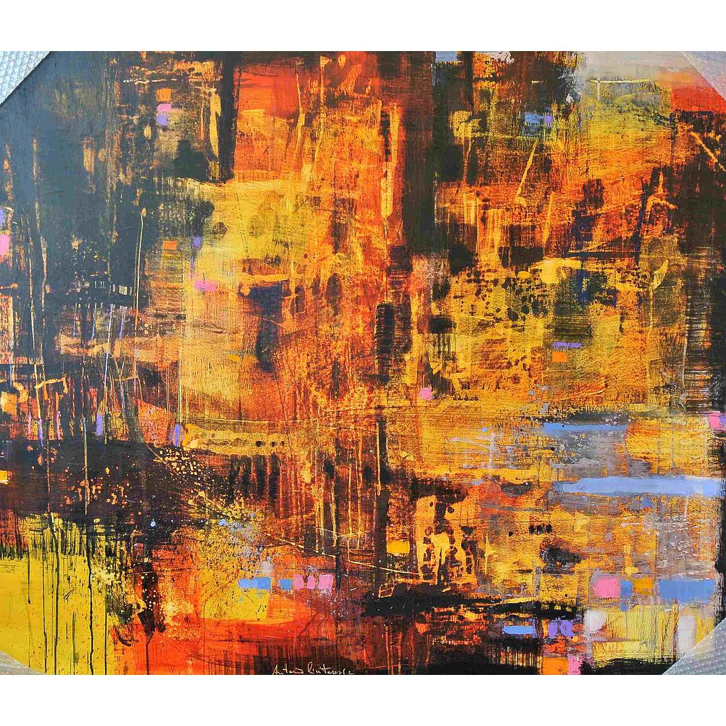 Fuoco della terra 100x120