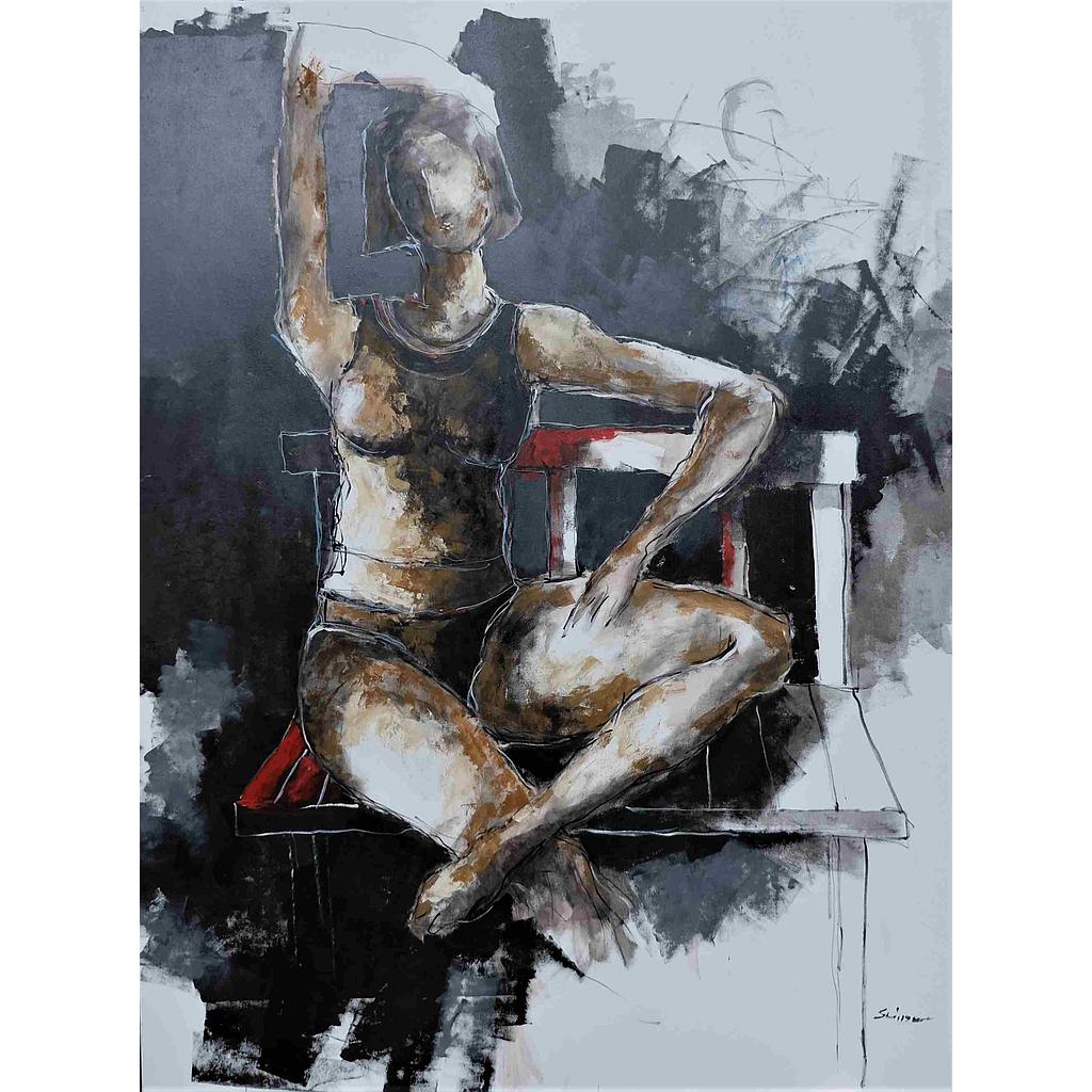 Sulla panchina rossa. 150x200