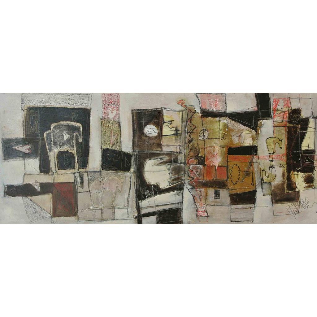 Figure di cavalli pensanti con ripiani 70x170