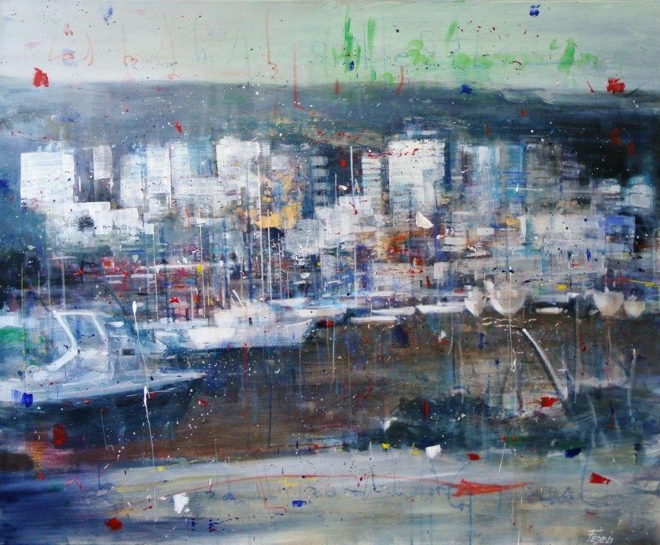 Veduta di manfredonia 90x110