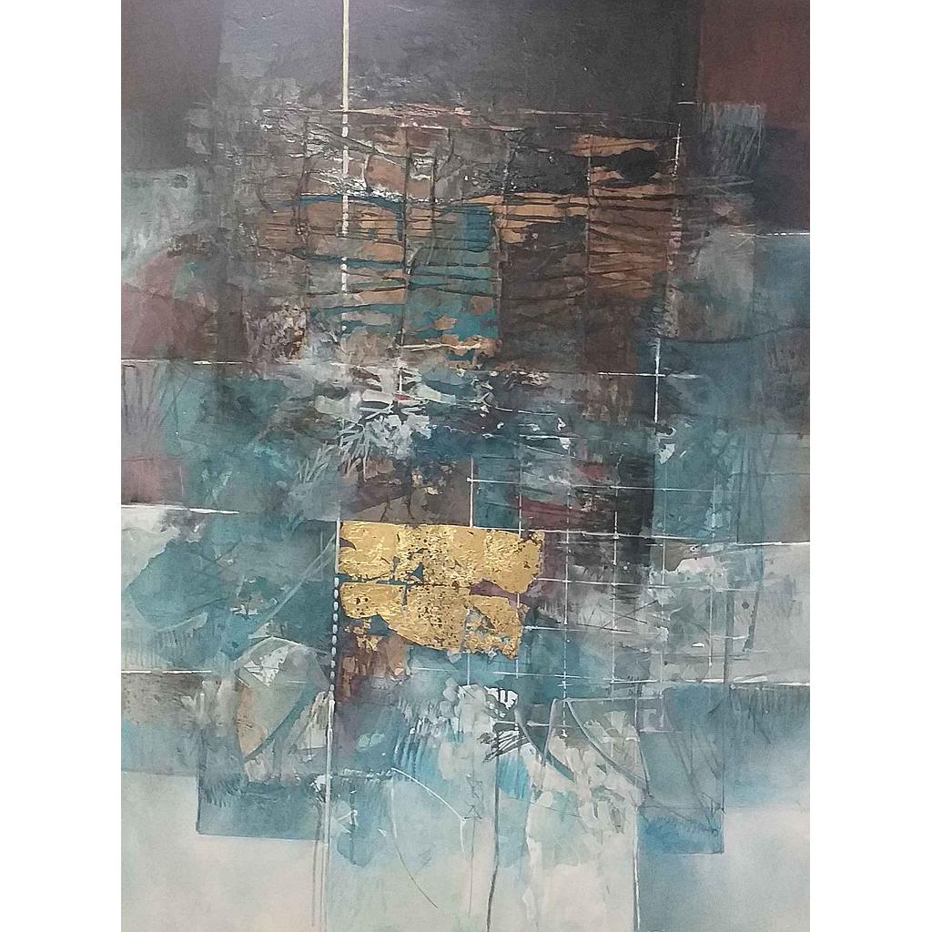 Al mare con la nebbia 150x200