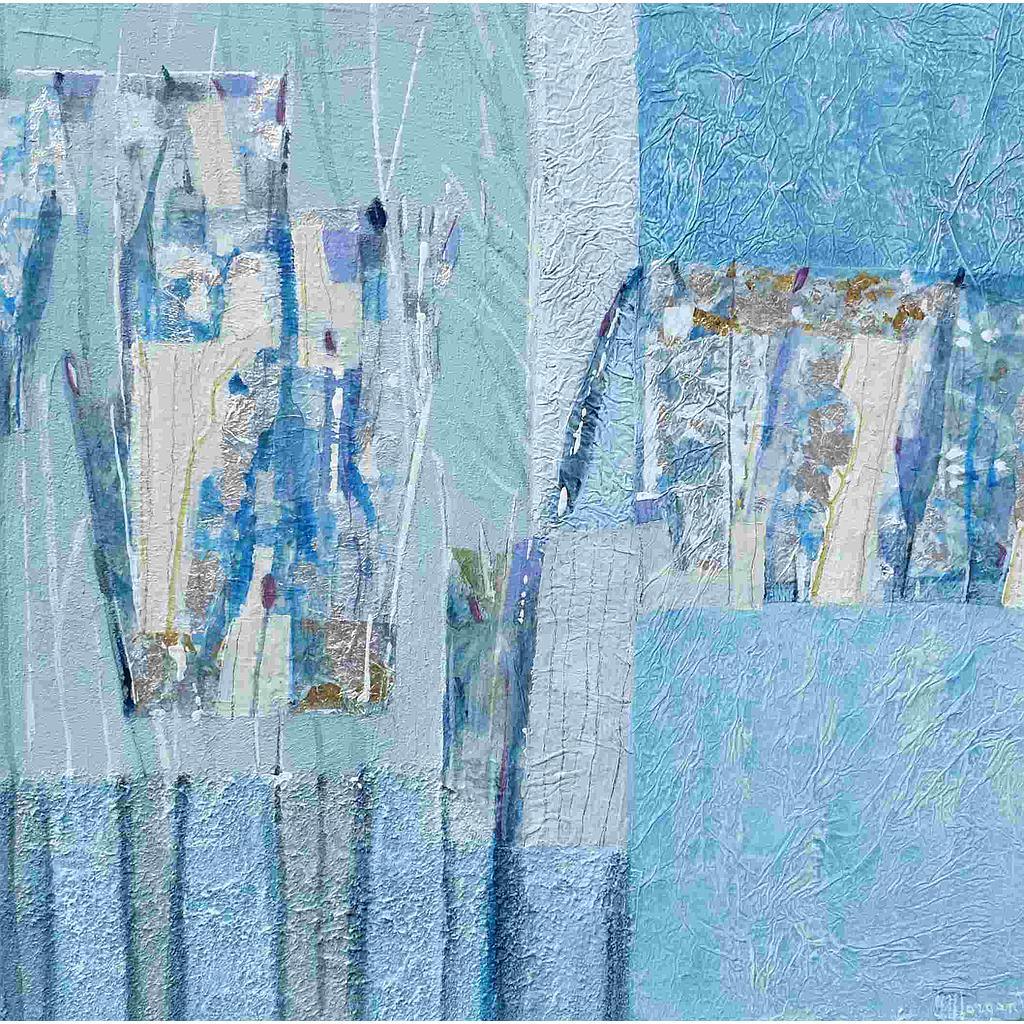 Primavera sotto la luna. 60x60