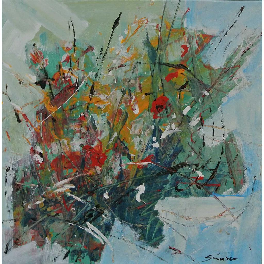 Studio delle cromie del fiore (I) 50x50