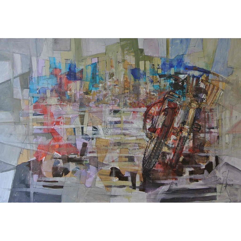 Pausa nel parco 100x150