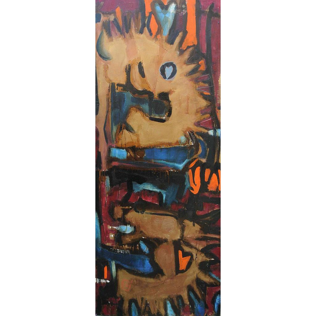 Cavalli contrapposti pensanti 70x170