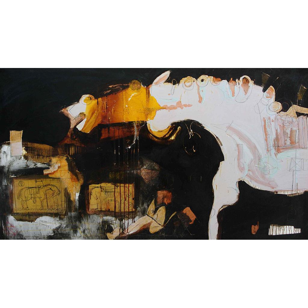 Cavallo urlante e lacrime trasparenti 130x230