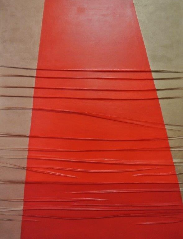 Emergenze red scala in gold 130x170