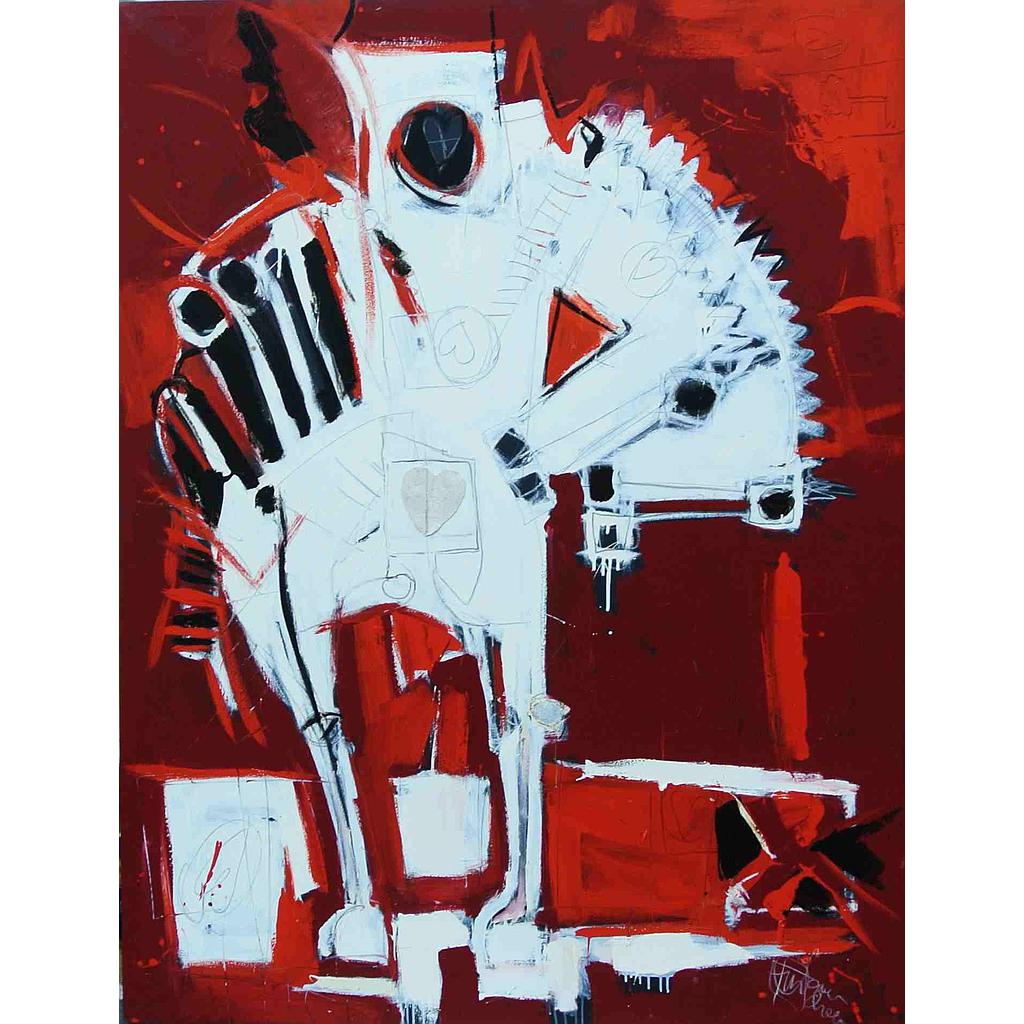 Cavalli sovrapposti bianchi 130x170