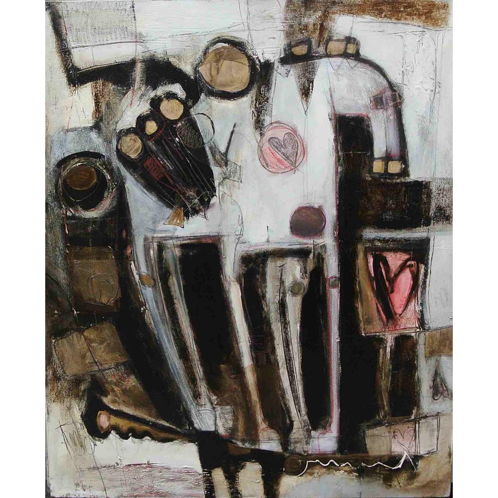 Cavallo su trapezio di pensieri I 100x120