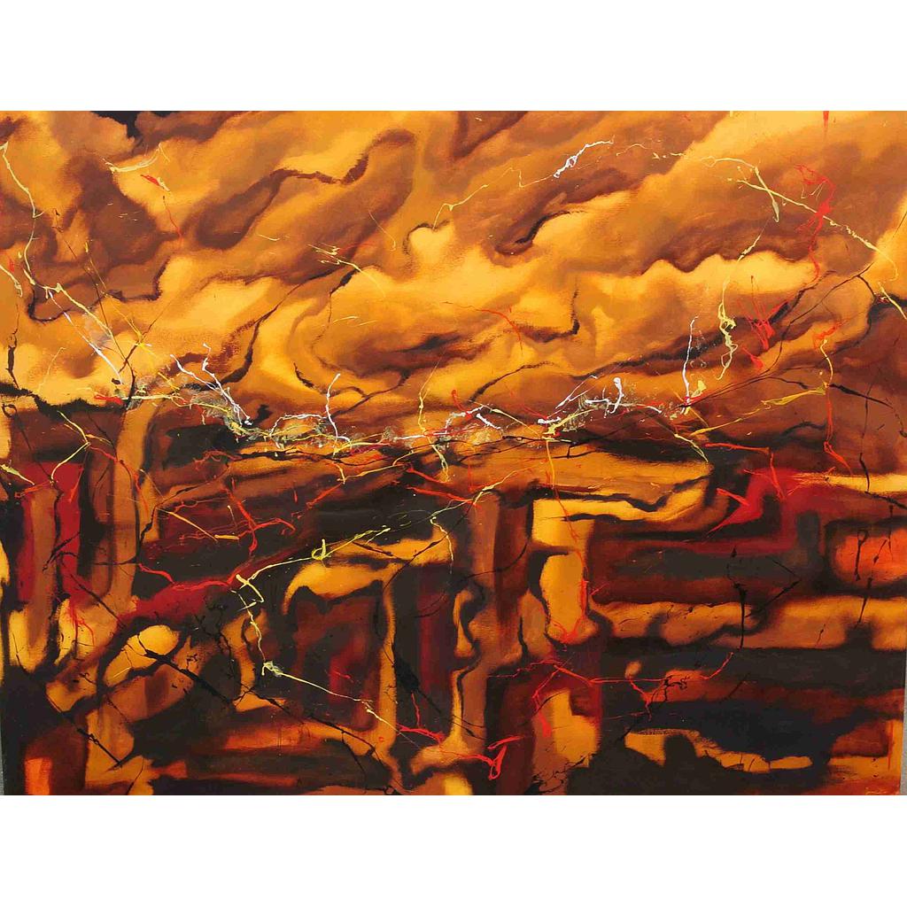 Visuale infiammata 130x170