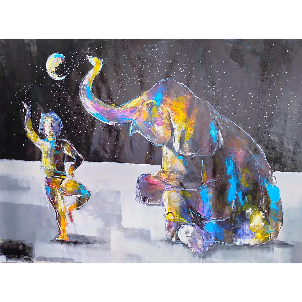 O.P. L'Elefante e la ballerina 150x200