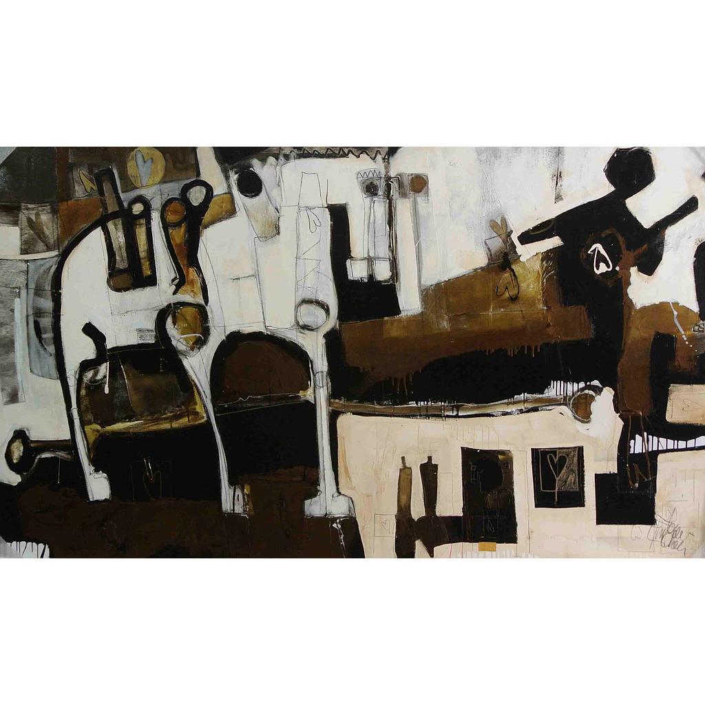 Cavallo pensante su dondolo  di cromie in fuga150x250