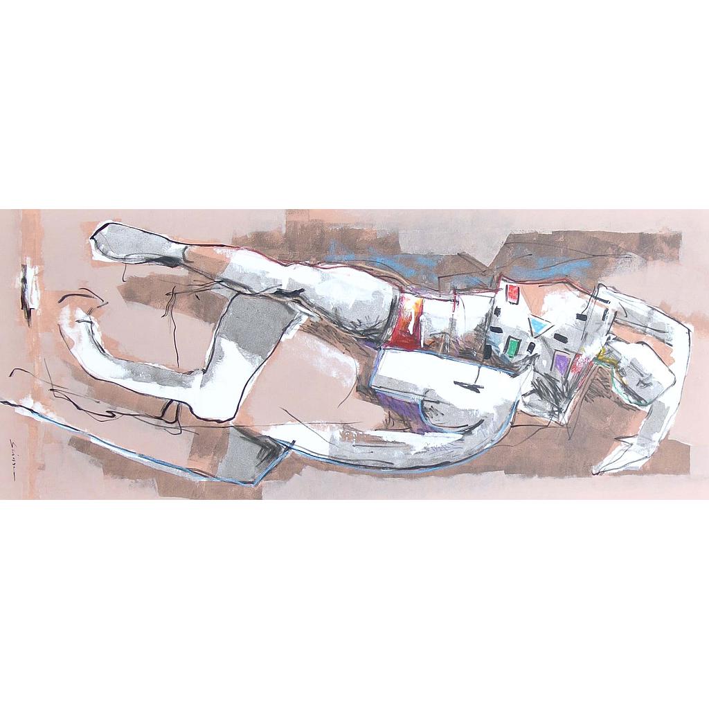 Acrobata a cavallo (I). 70x170