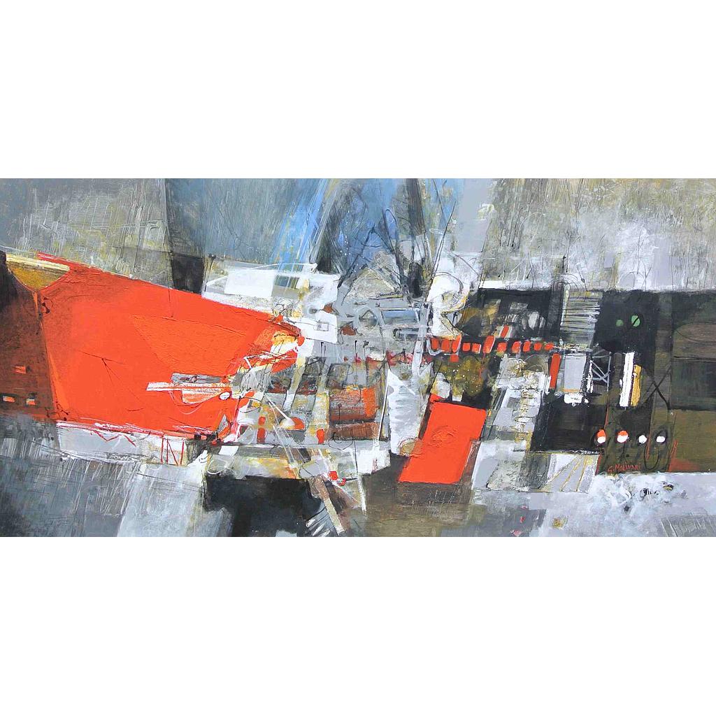 Ascoltando i Pink Floyd. 100x200