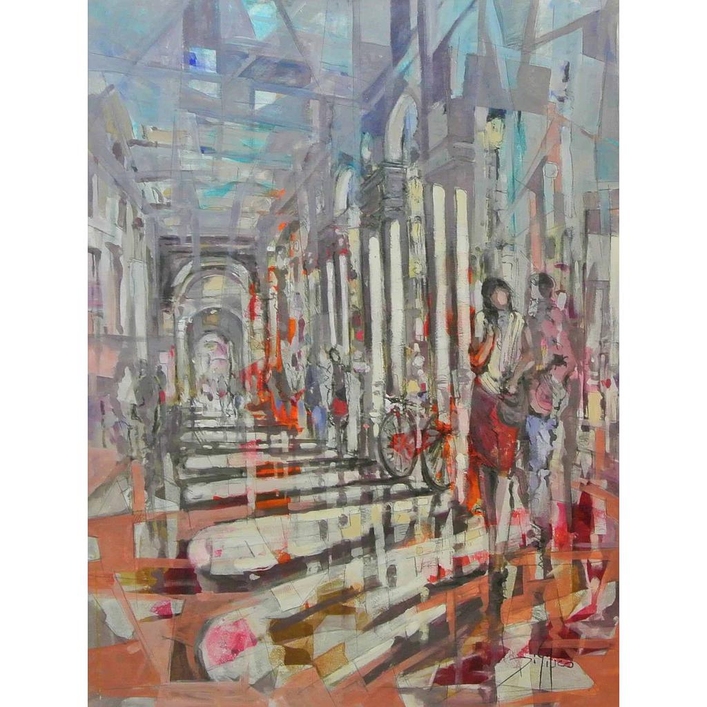 Pomeriggio sotto ai portici 130x170