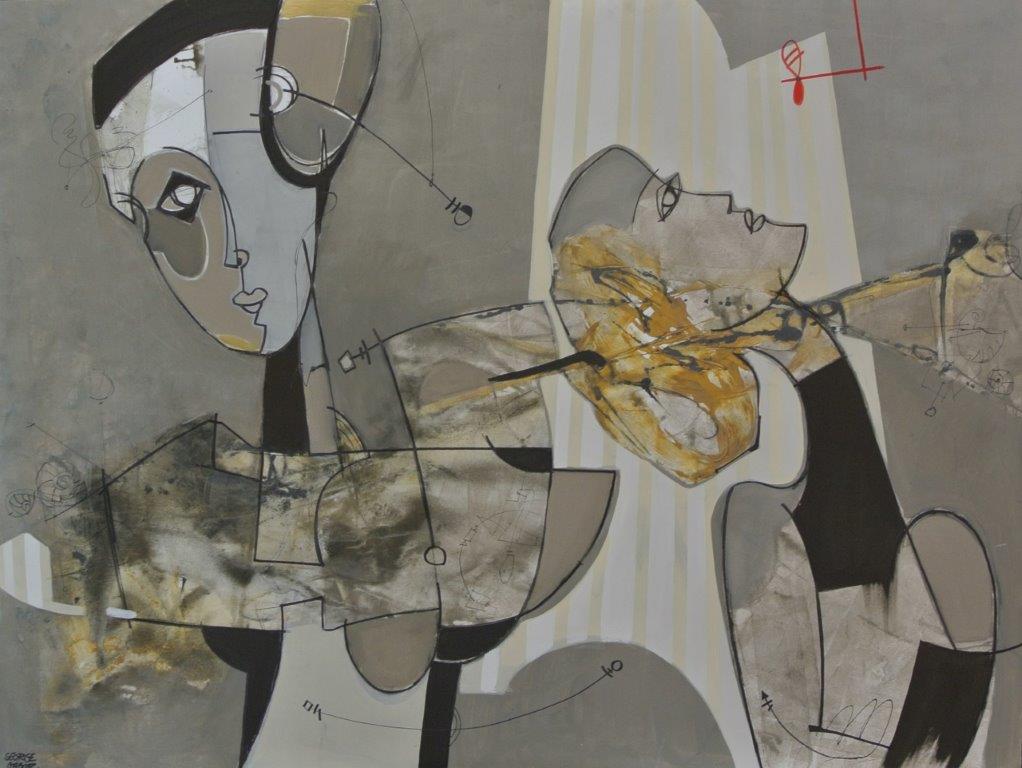 In spiaggia con il vento (II) 150x200