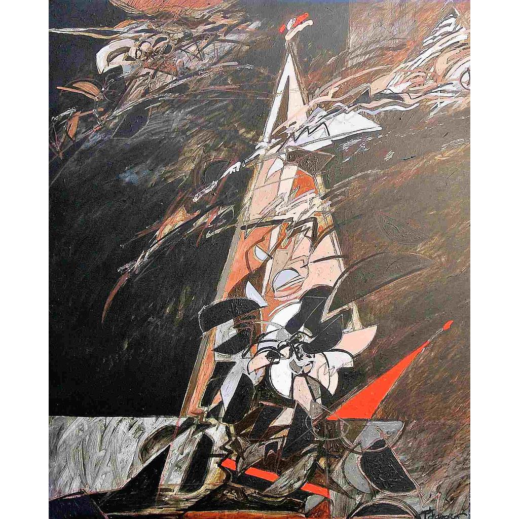 Triangolo nel buio. 90x110