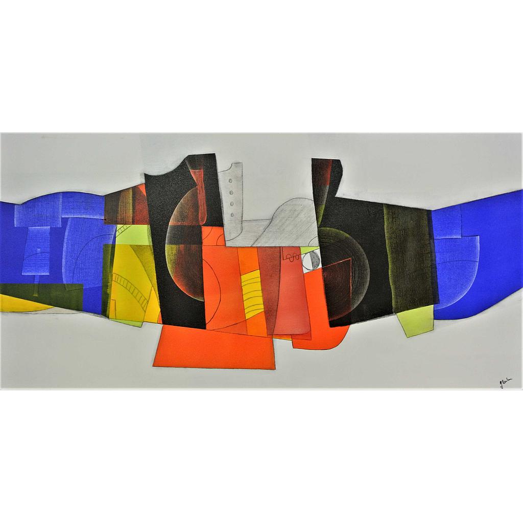 Paesaggio improbabile. (II). 70x140