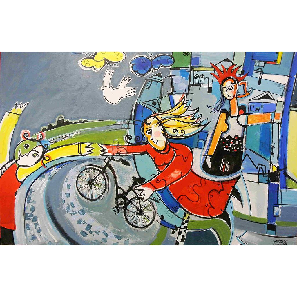 Insieme con la bici 100x150