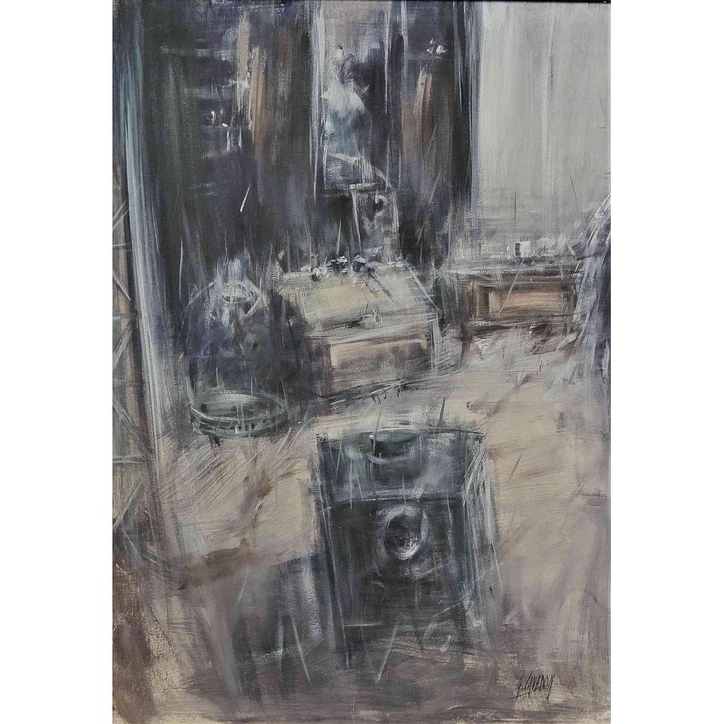 Interno con oggetti 70x100